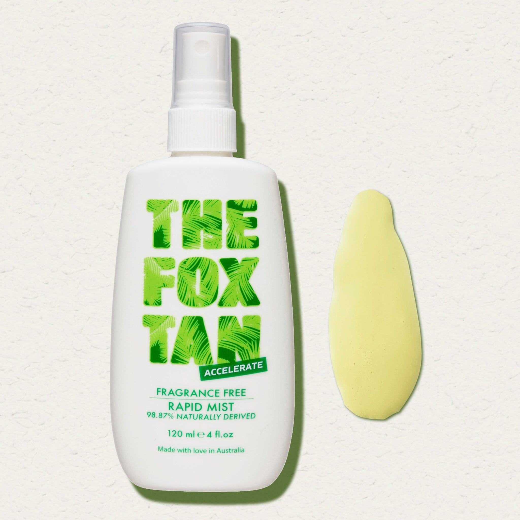 The Fox Tan, Fragrance Free Rapid Tanning Mist, Acceleratore dell'abbronzatura senza profumo, 120 ml