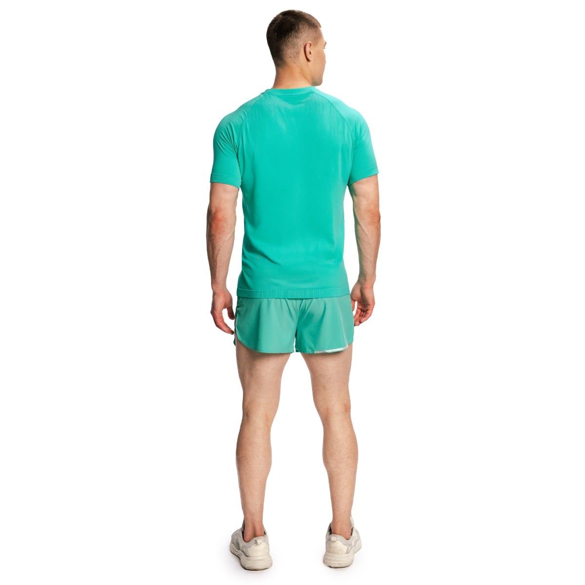 GymBeam T-shirt uomo Pulse X Running in nylon verde