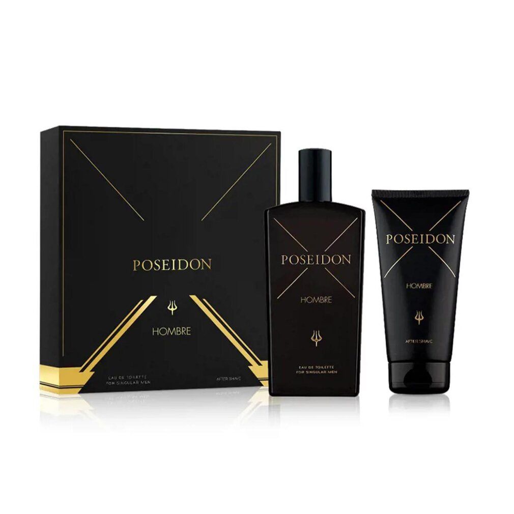 Set Poseidon Hombre: Eau de Toilette e Dopobarba in confezione regalo nera.