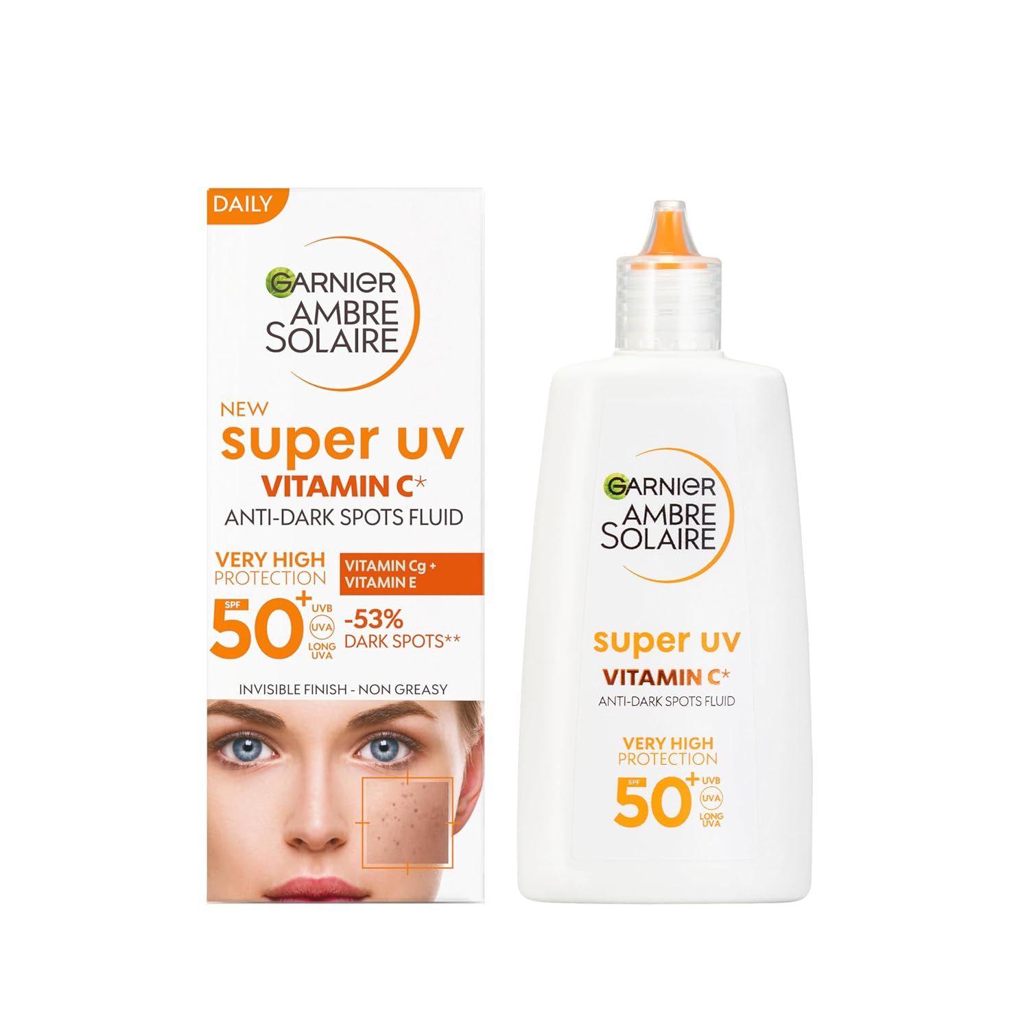 Fluido quotidiano Garnier Ambre Solaire Super UV Vitamina C SPF 50+