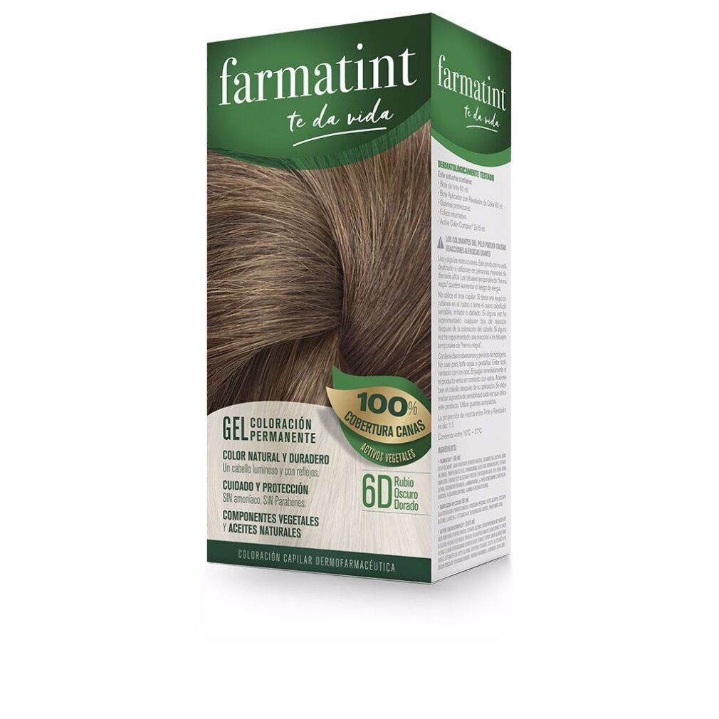 farmatint gel colorazione permanente #6d-rubio oscuro dorado