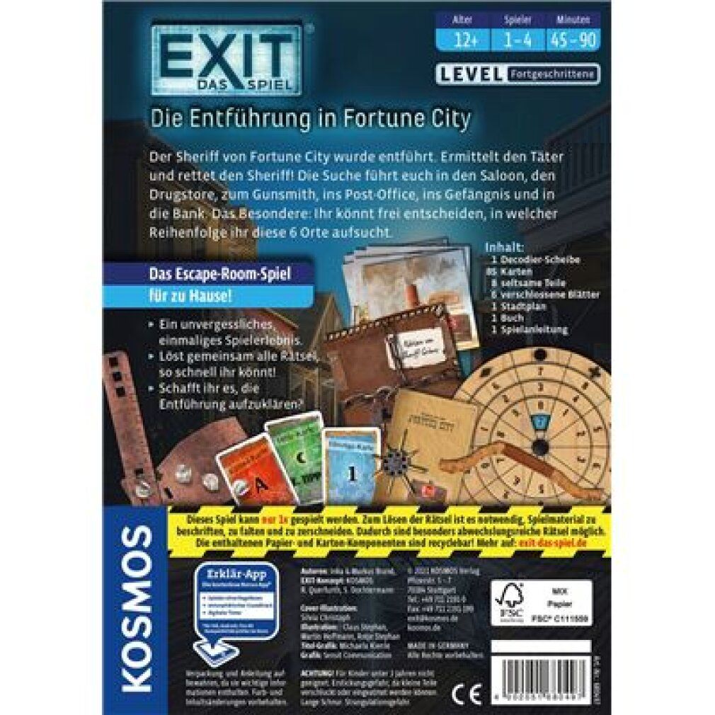 kosmos exit - Il lancio a Fortune City, Party Game