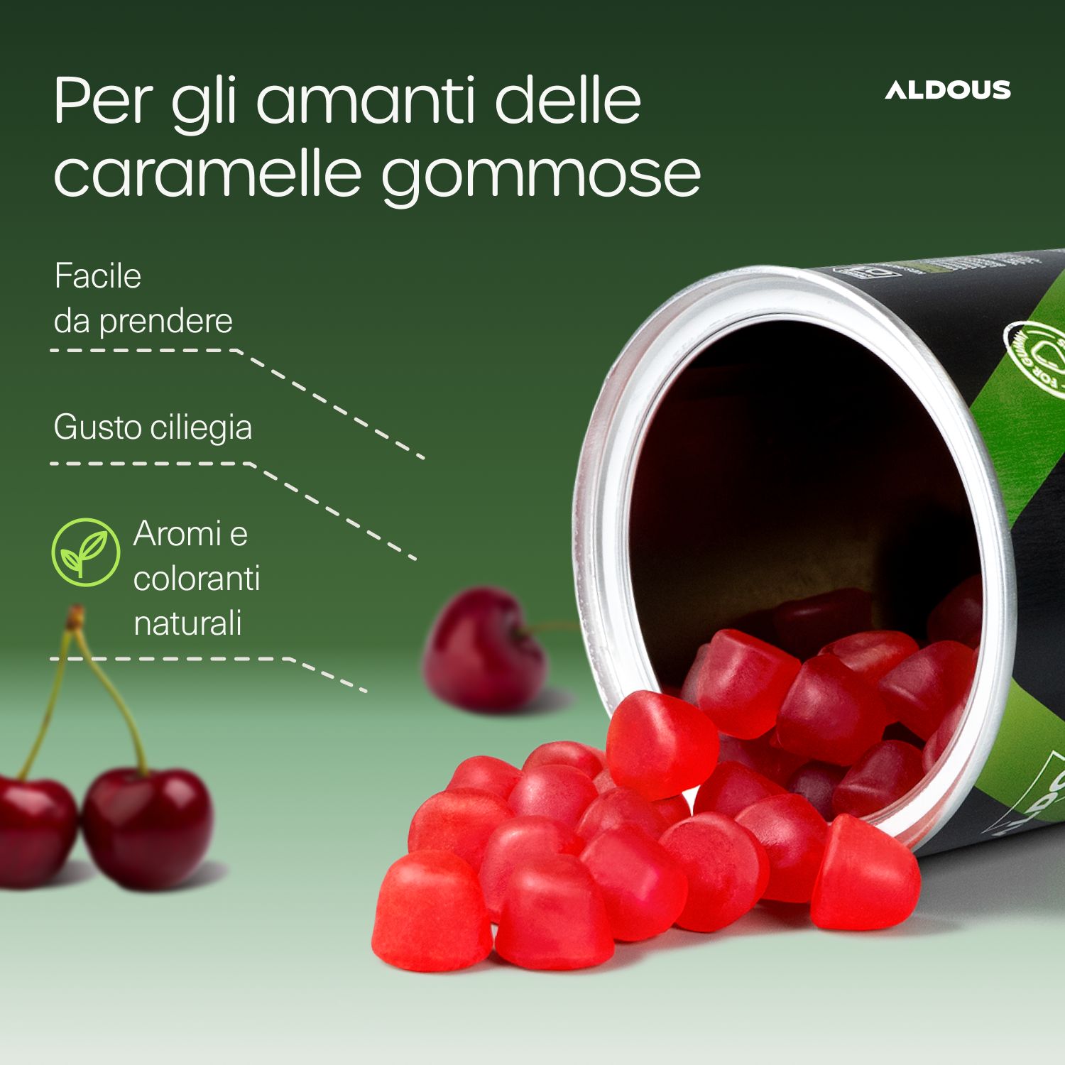 Aldous - Probiotici per Bambini Gummies - Intestino, Gonfiore Addominale