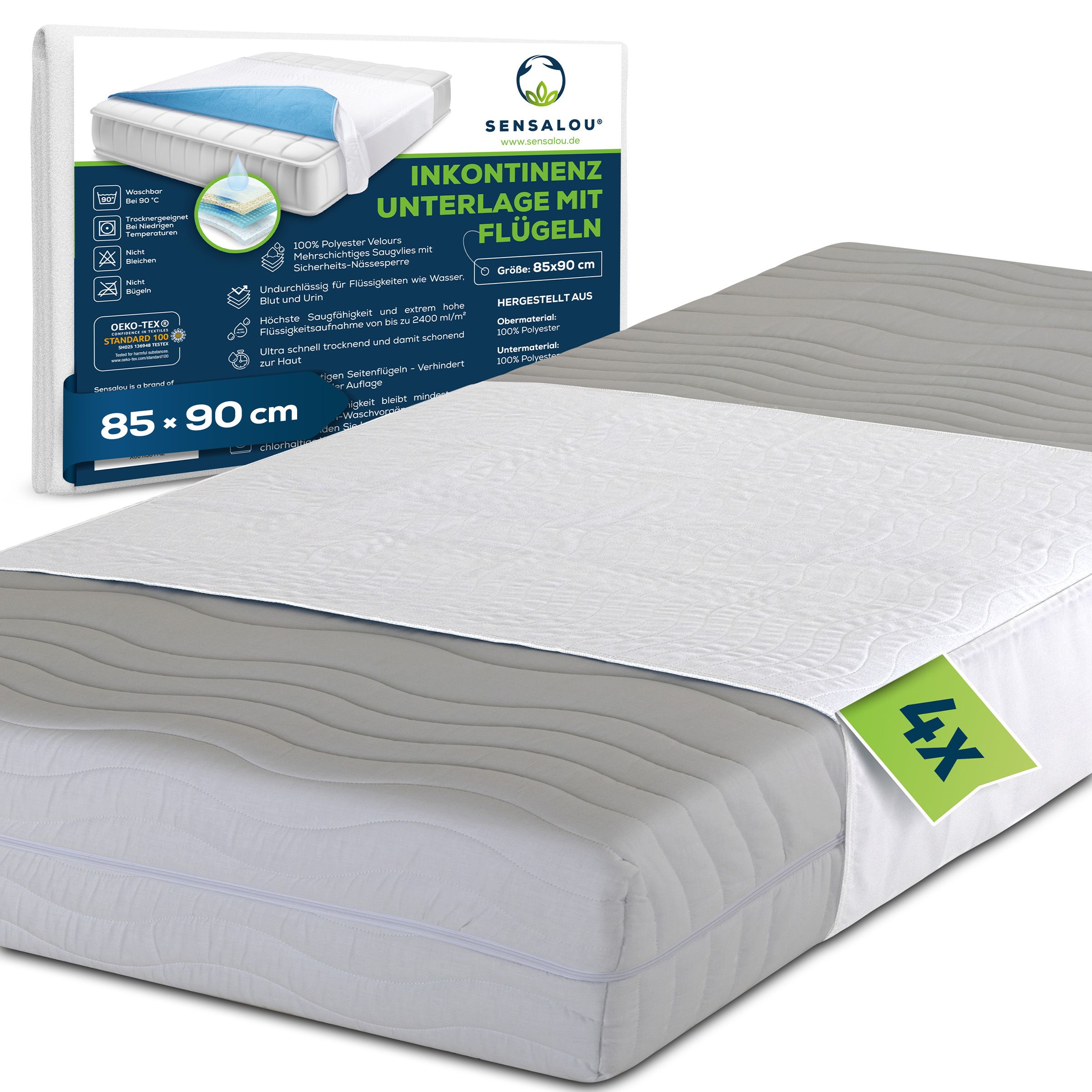 Sensalou sottofascia per incontinenza con ali