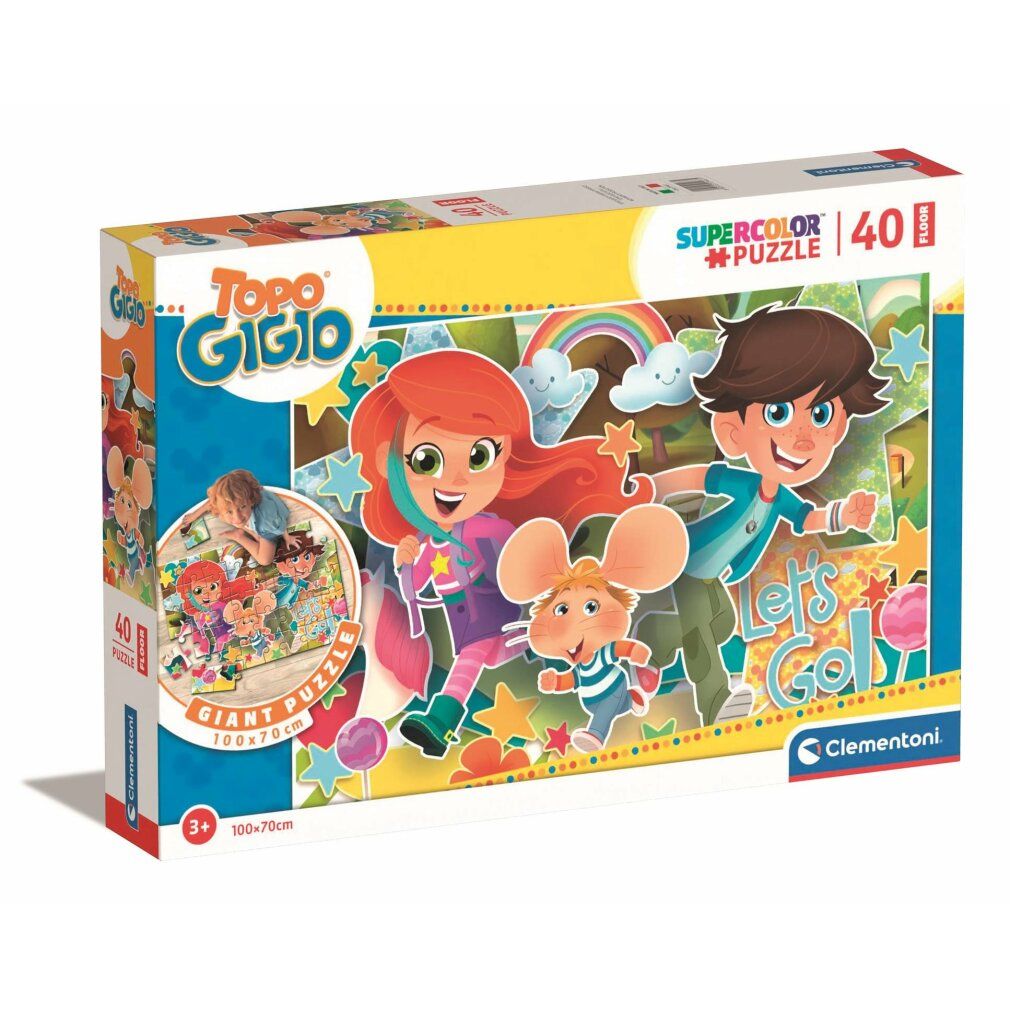 clementoni puzzle gigante da pavimento Gigio il topo 40 pezzi