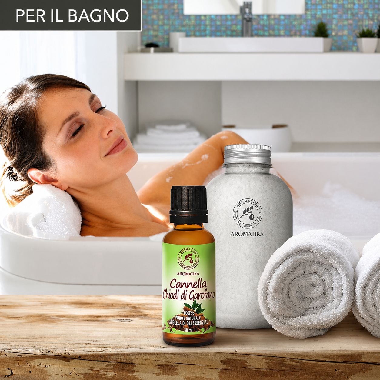 Miscela profumata AROMATIKA con olio di cannella e chiodi di garofano