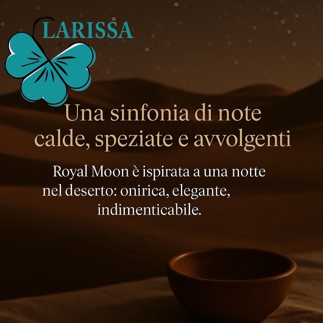 Paesaggio desertico. Ciotola. Logo: Larissa, Trifoglio.