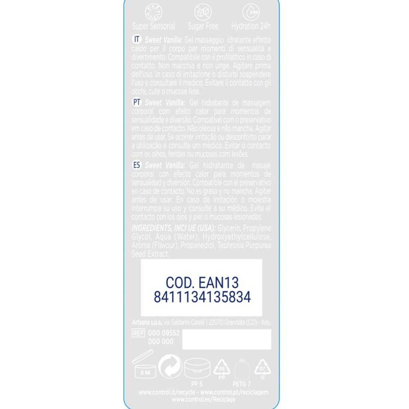 Retro della confezione del prodotto. Testo in più lingue, tra cui italiano, portoghese e spagnolo. Include un numero EAN.