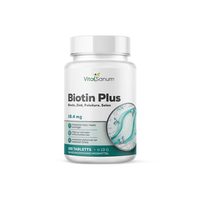 VitaSanum®- Biotina Plus + Zinco + Acido folico + Selenio