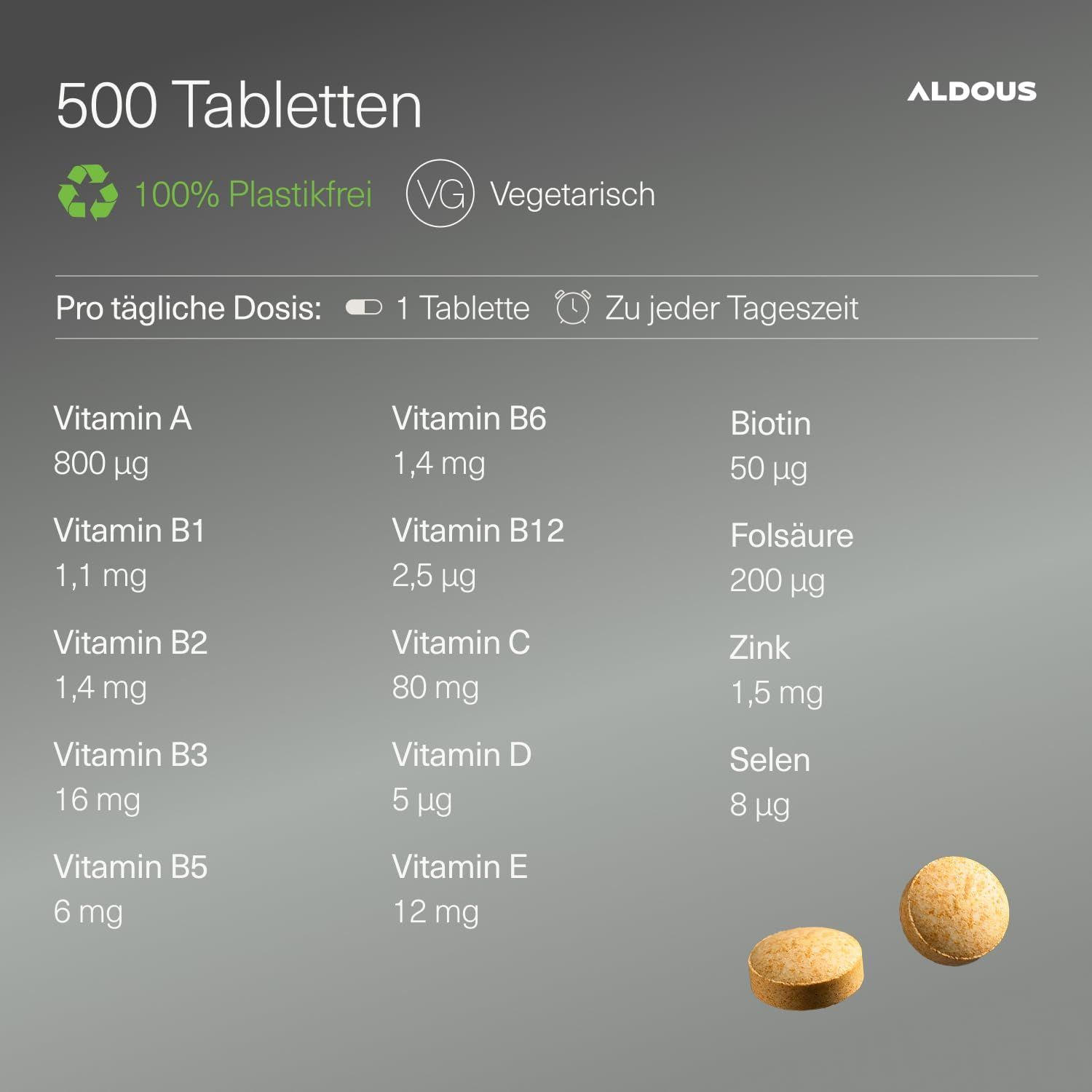 Aldous Compresse Multivitaminiche