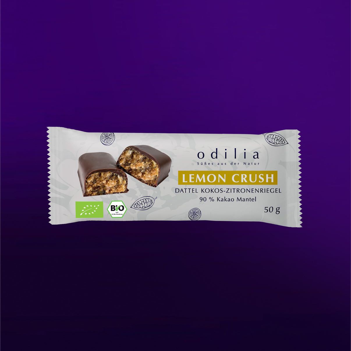 odilia Lemon Crush Barretta ai datteri, cocco e limone