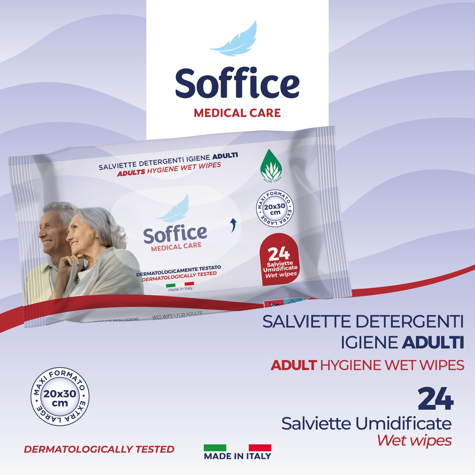 Salviette Rinfrescanti Multiuso per Adulti - 288 Salviette in 12 Confezioni