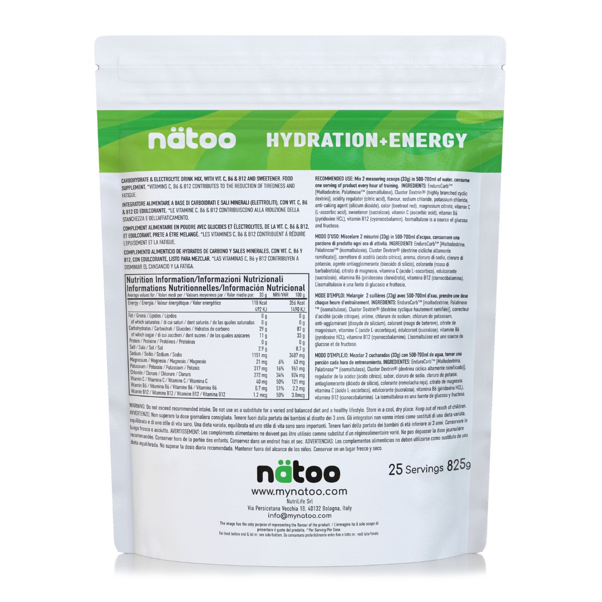 Natoo Hydra Bevanda Elettrolitica gusto Lemon Lime