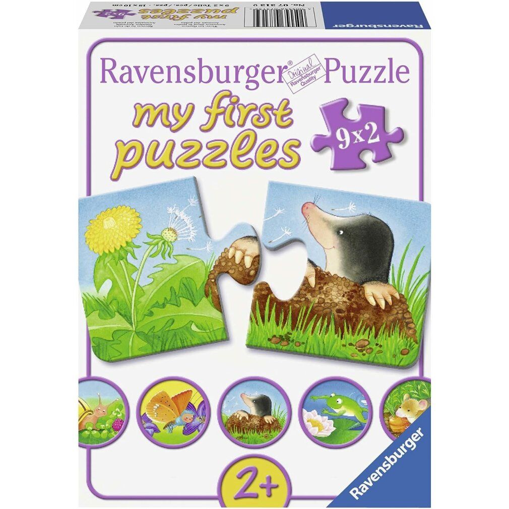 ravensburger Il mio primo rätsel Animali domestici in giardino 9x2 pezzi