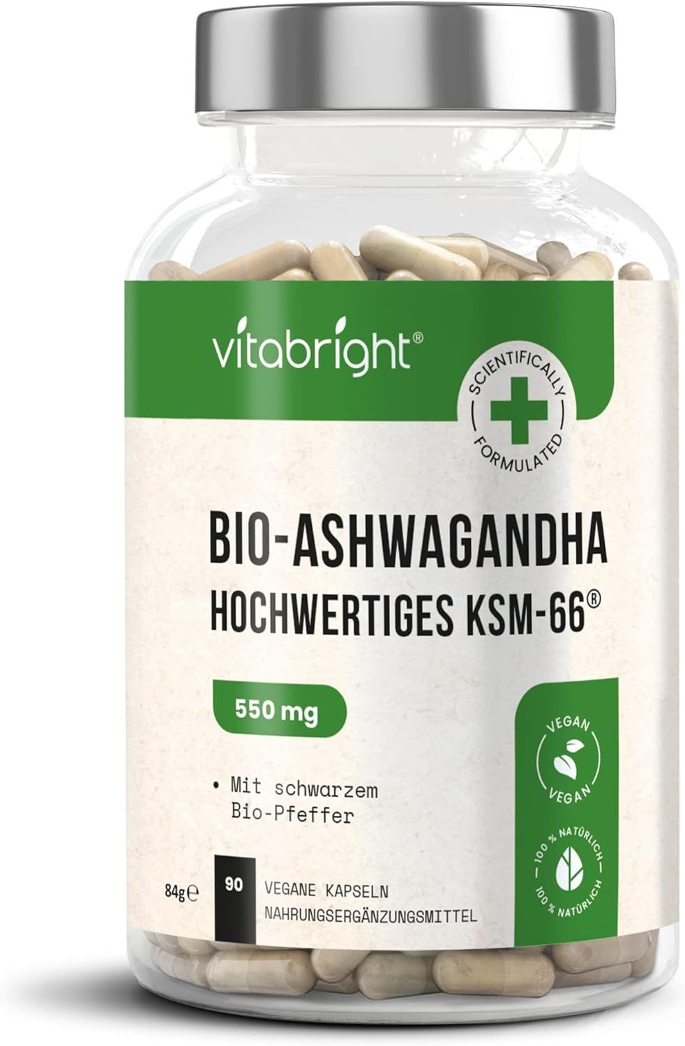 VitaBright Ashwagandha KSM-66 Capsule