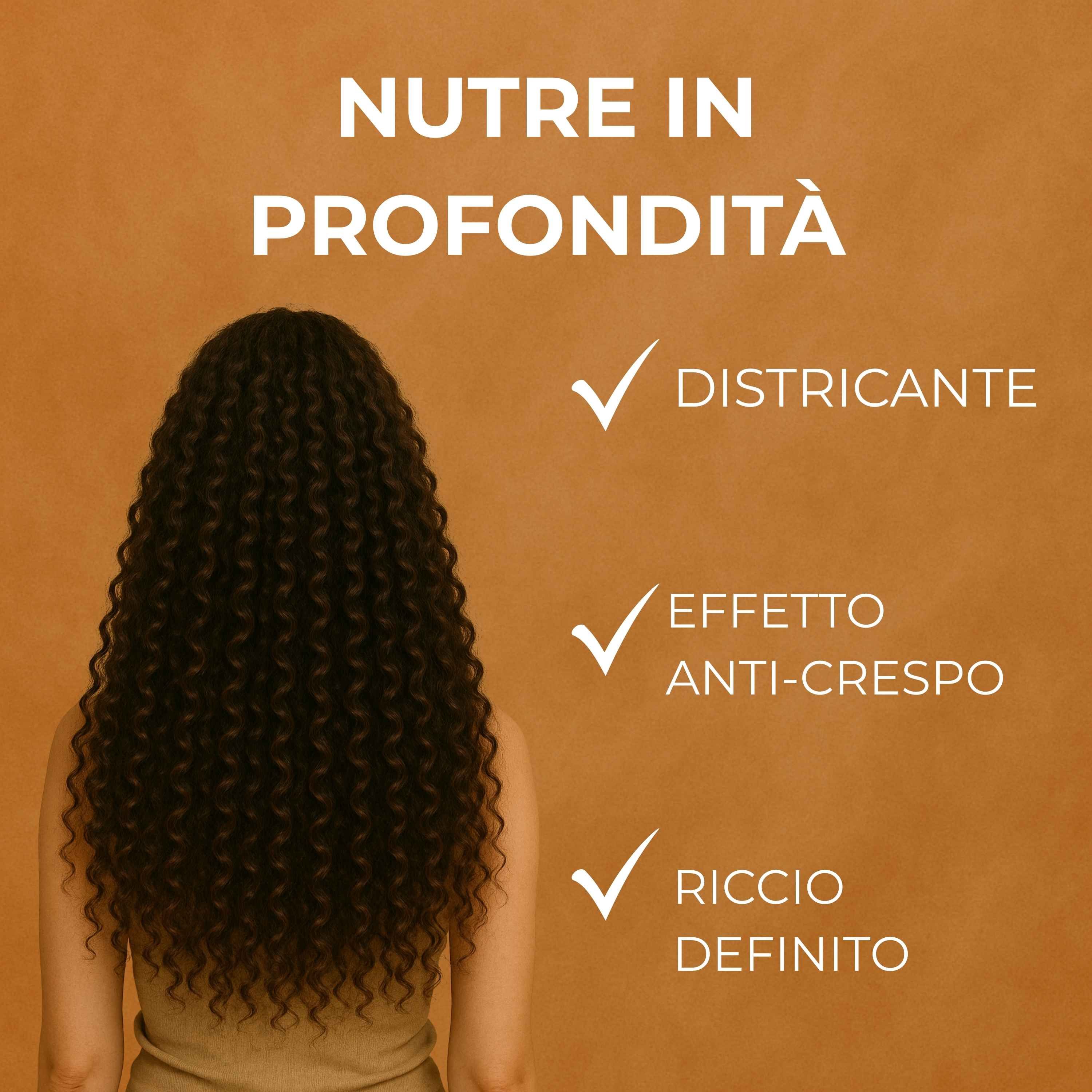 Aloha Labs Coccola - Maschera Capelli per Ricci Sublimi con Acido Ialuronico e Olio di Cocco