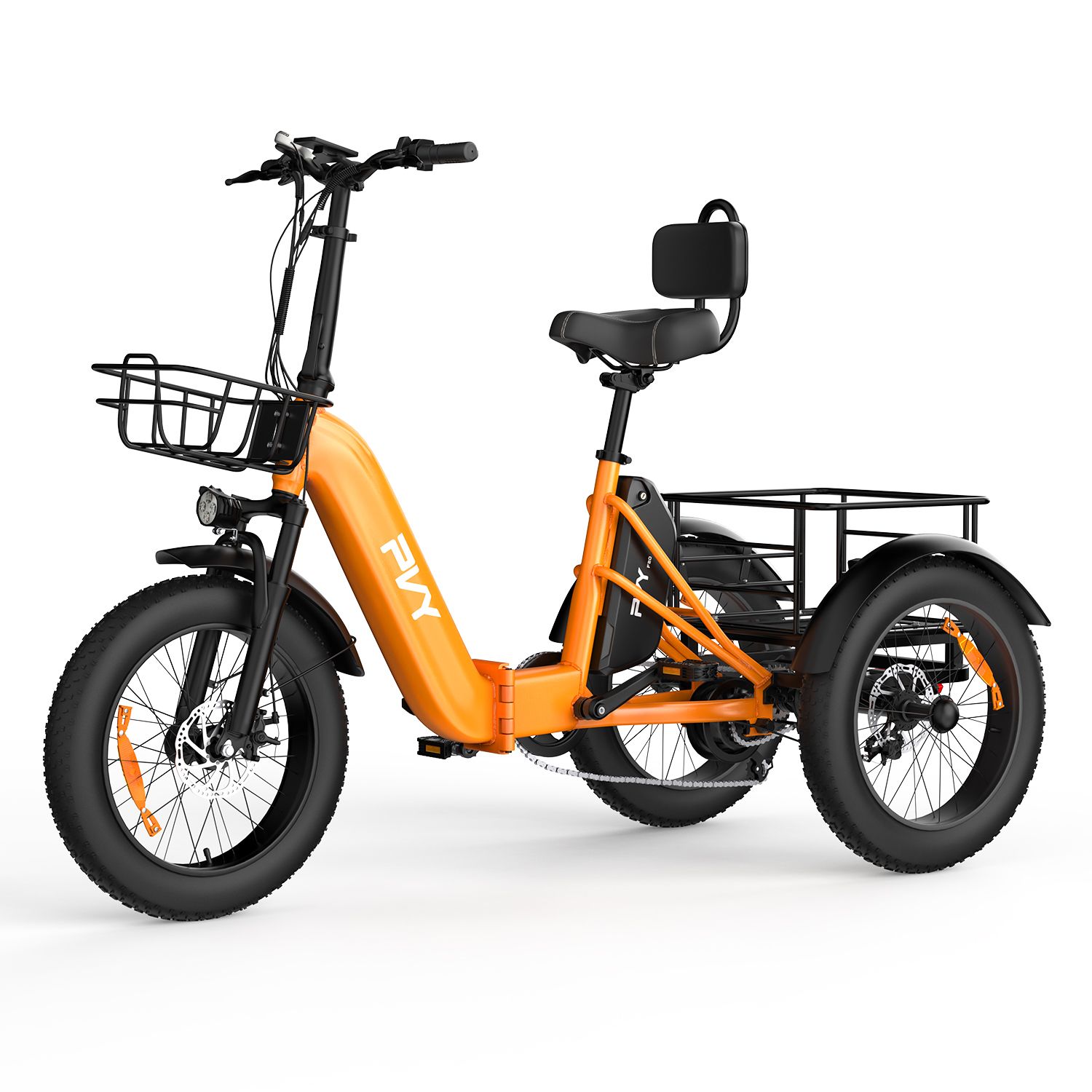 PVY F20 Triciclo elettrico pieghevole, batteria da 48 V 21 Ah