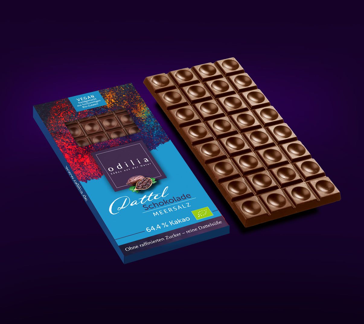 odilia Cioccolato biologico ai datteri con sale marino