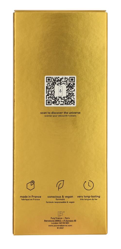 Confezione dorata. Scritta: Million Elixir. Codice QR. Informazioni sugli ingredienti e il marchio.