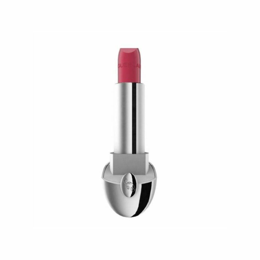 Rossetto rosa in astuccio argentato. Il rossetto è aperto.
