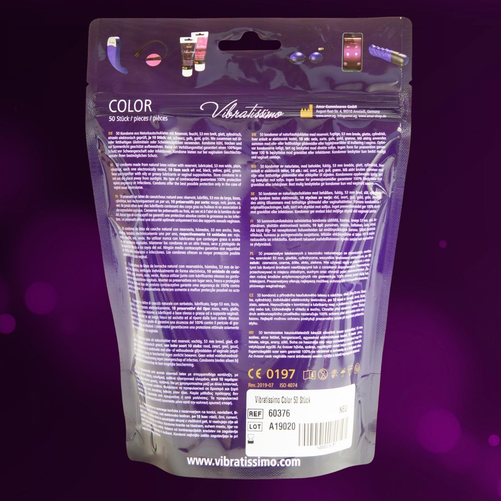 Vibratissimo Preservativi Color 53mm