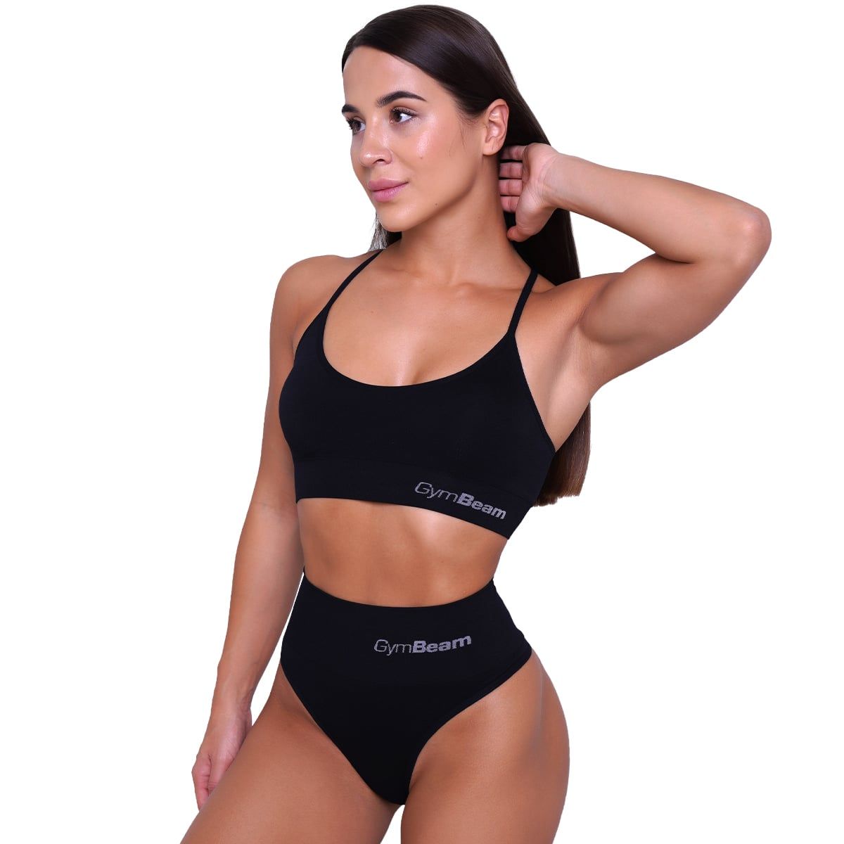GymBeam Slip donna brasiliano seamless 2Pack Black