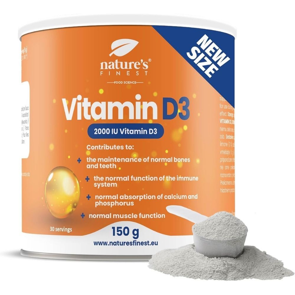 Nature's Finest Vitamina D3 2000 UI – Polvere al Limone