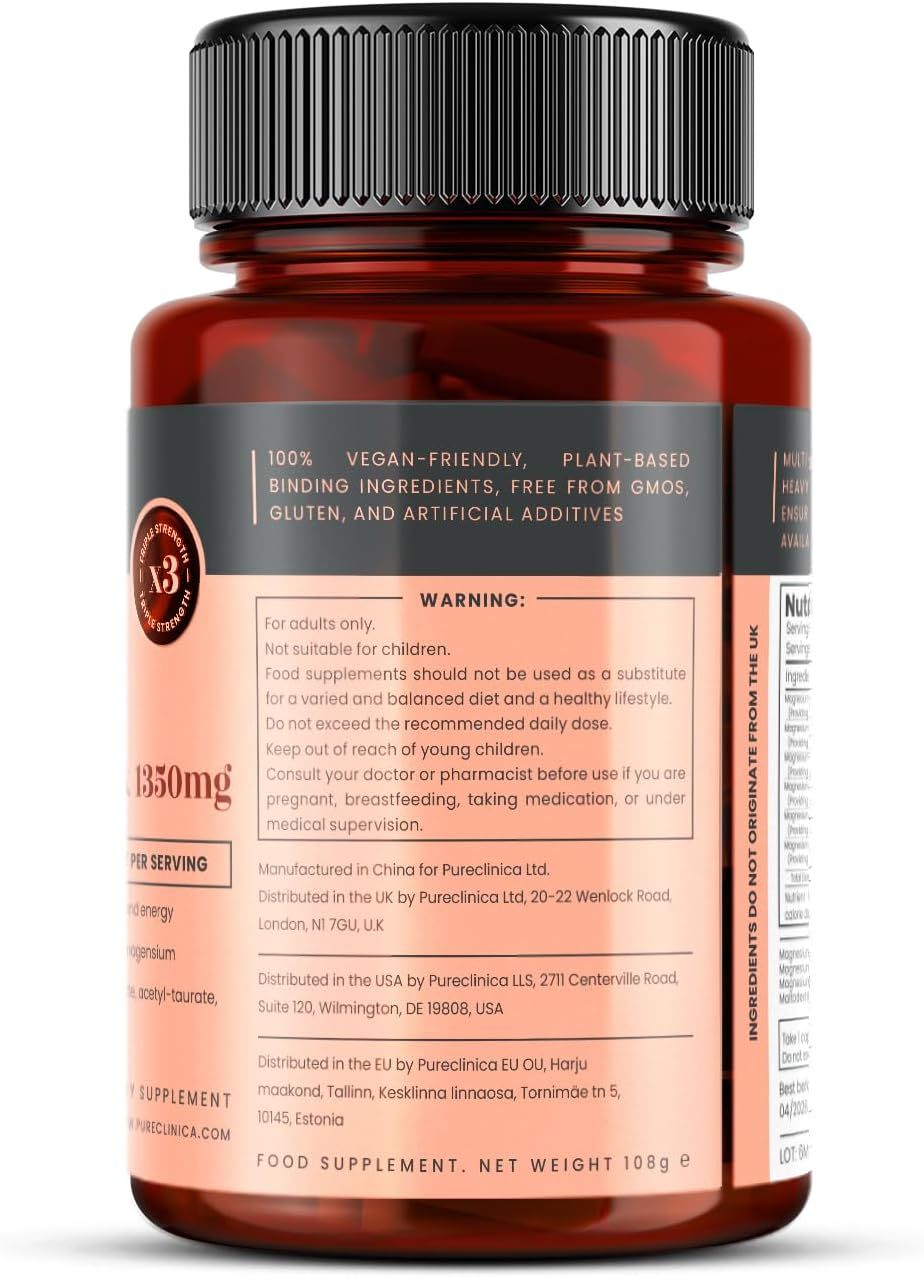 Retro del flacone con avvertenze e informazioni sul produttore. Contiene informazioni sugli ingredienti e l'uso.