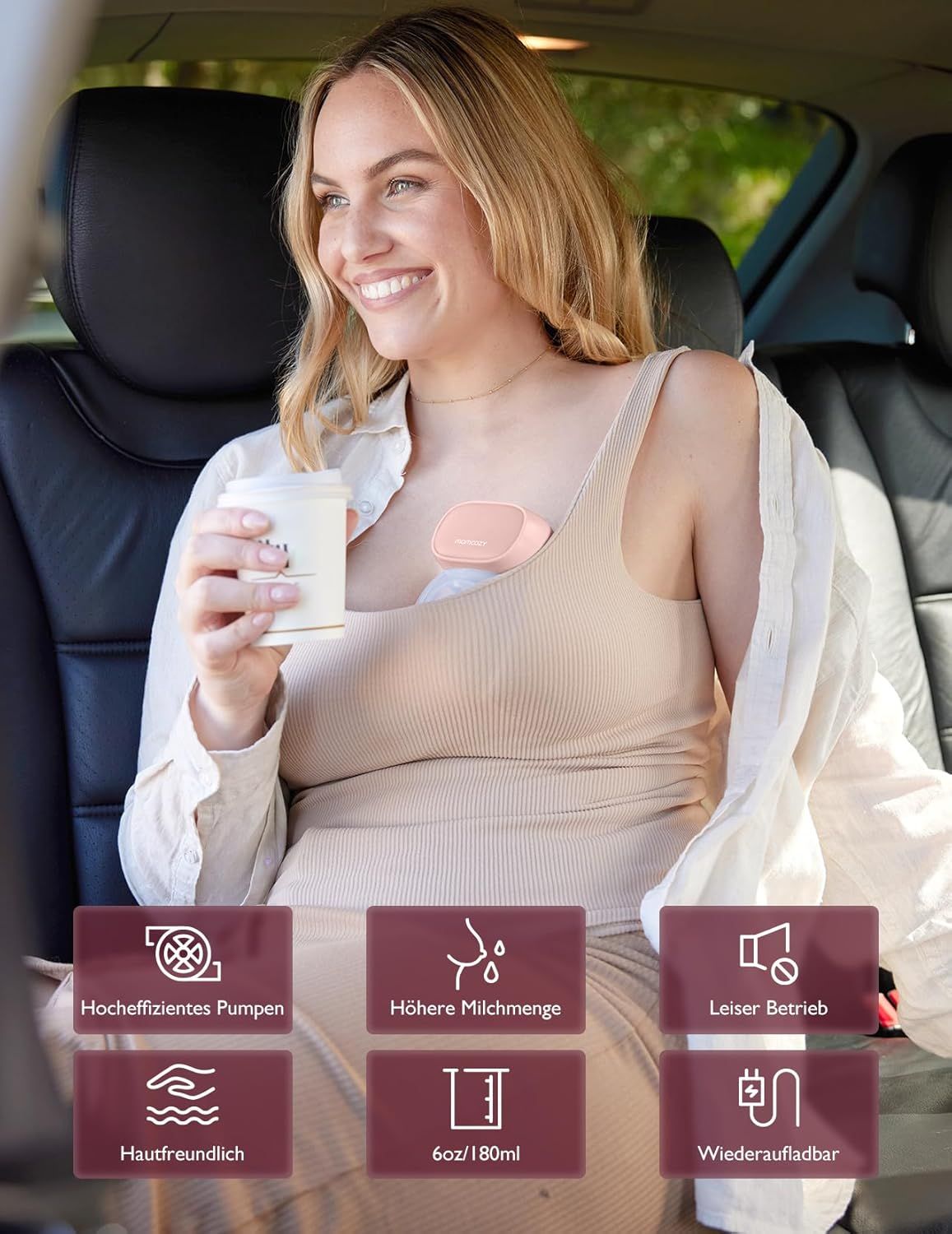 Tiralatte elettrico portatile Momcozy Pro aggiornato