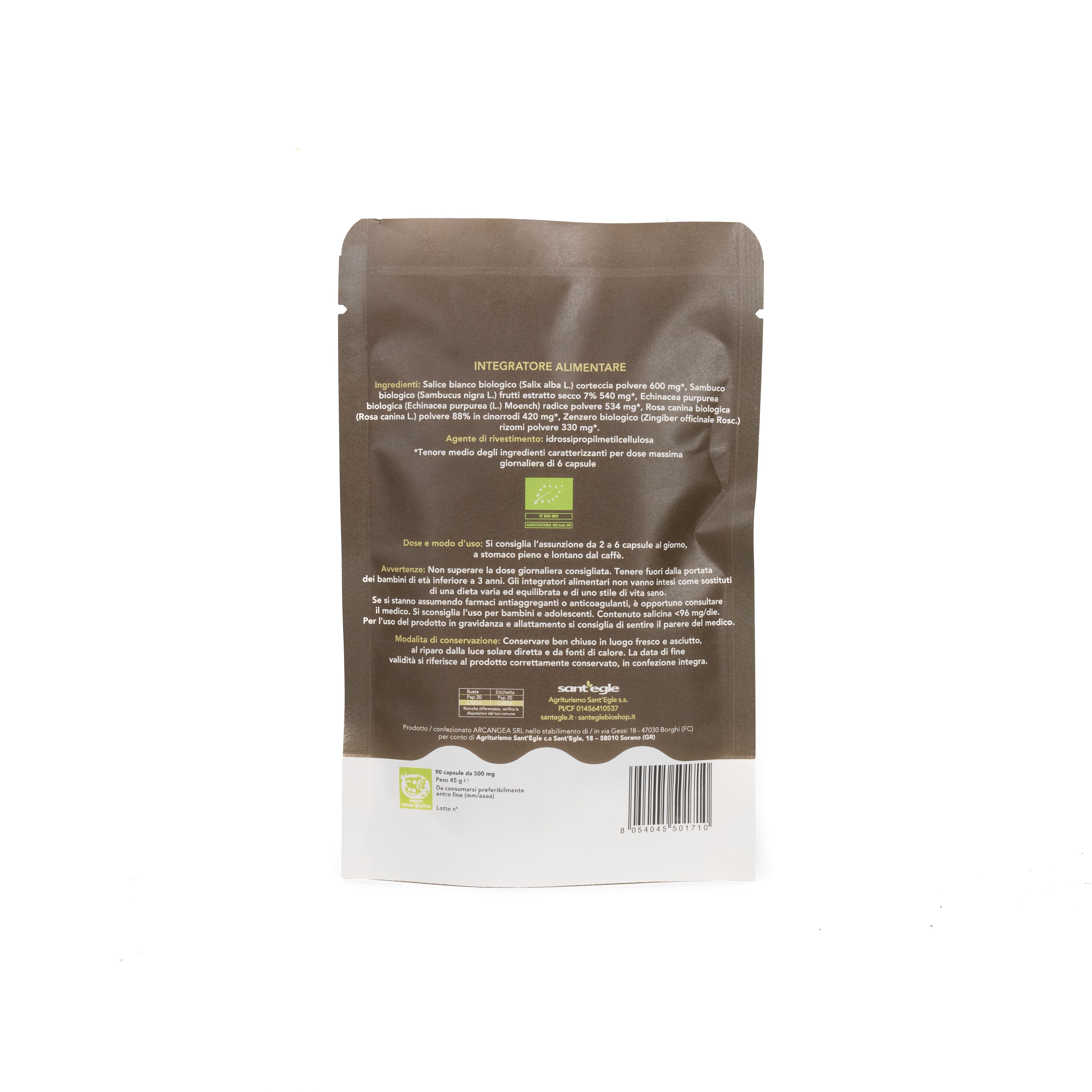 Sant'Egle Influ-Stop Biologico in capsule.