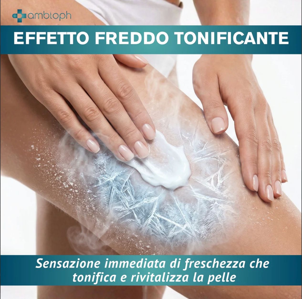 Flacone Ambioph Dima Dren Strong Ultra Cream con erogatore.