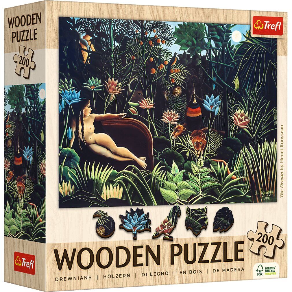 Puzzle in legno trefl Art: Henri Rousseau - Il sogno 200 pezzi