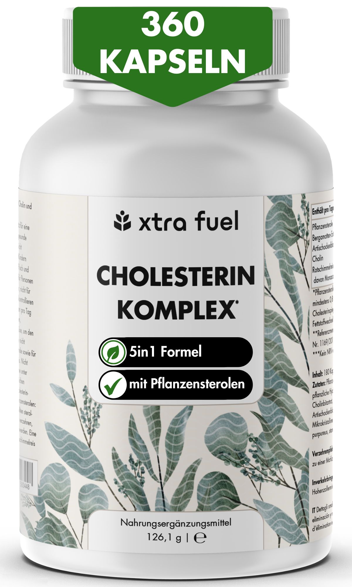 Complesso di colesterolo XTRA FUEL - complesso nutriente con steroli vegetali e monacolina K