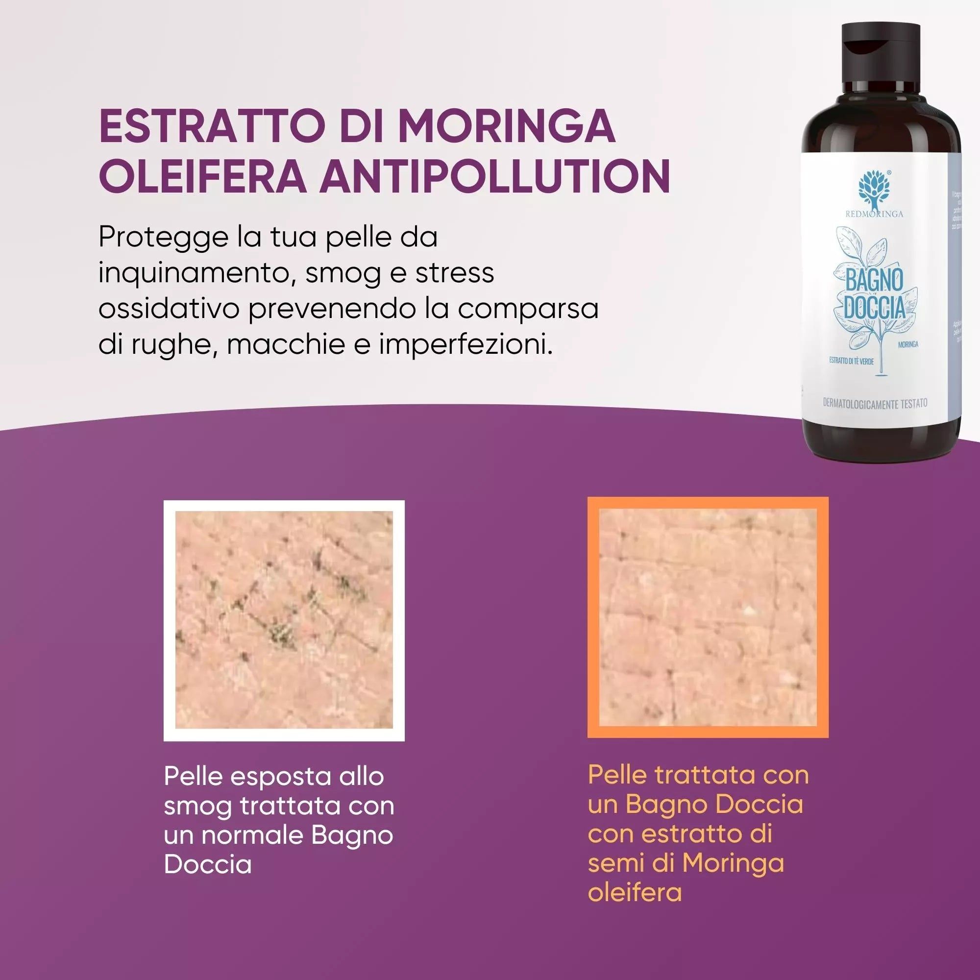 RedMoringa Bagnodoccia Naturale alla Moringa – Detergente Idratante