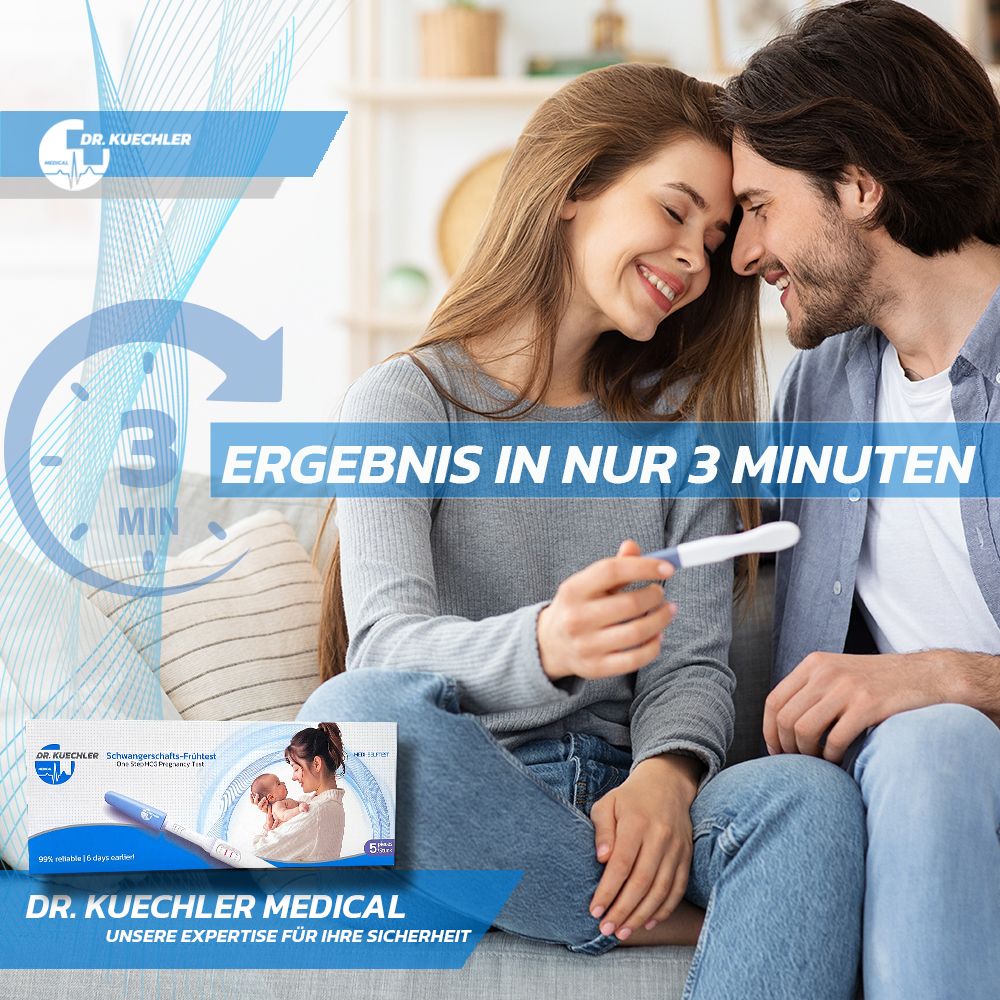 Test di gravidanza Dr. Kuechler: Risultato in 3 minuti.