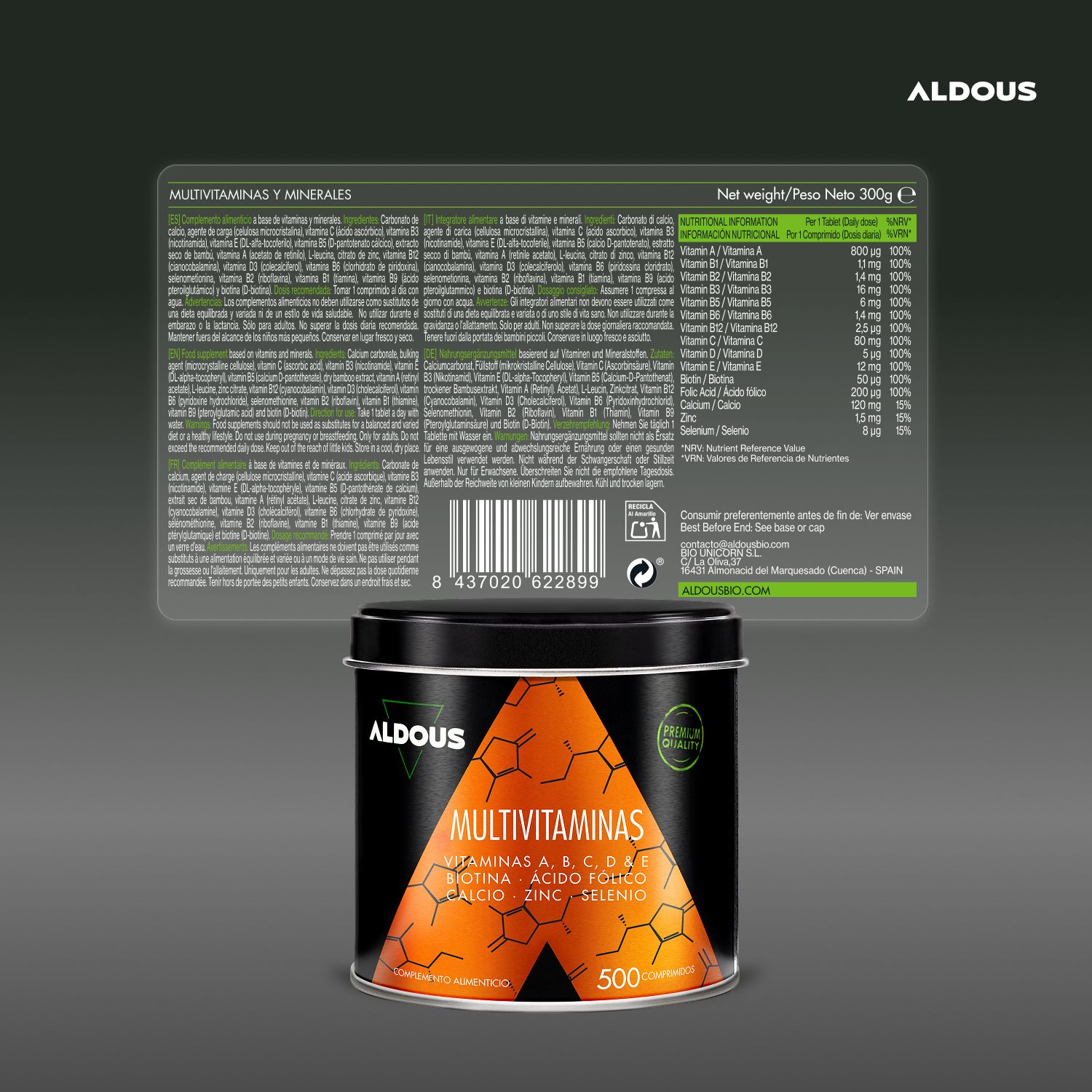 Aldous - Multivitaminico - Difese Immunitarie, Stanchezza