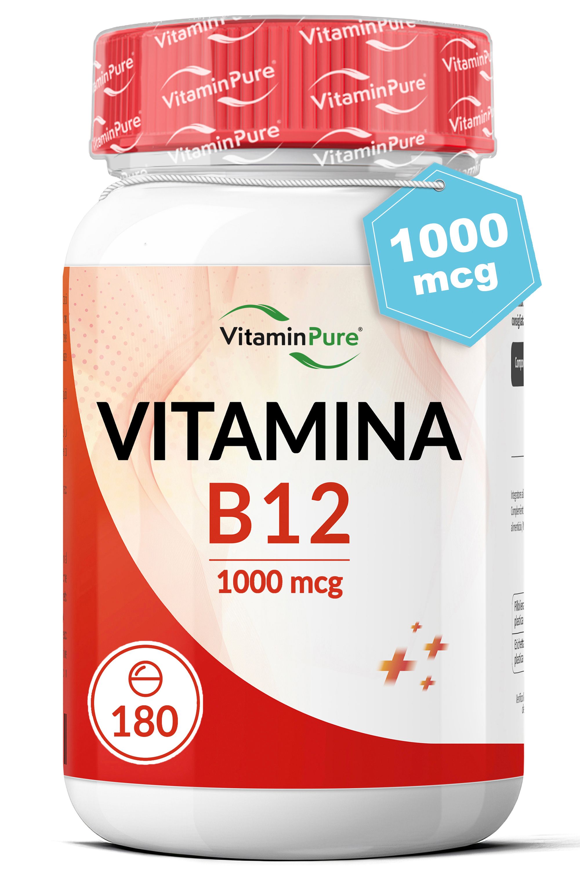 VitaminPure® Vitamina B12 1000 mcg Compresse Alto dosaggio