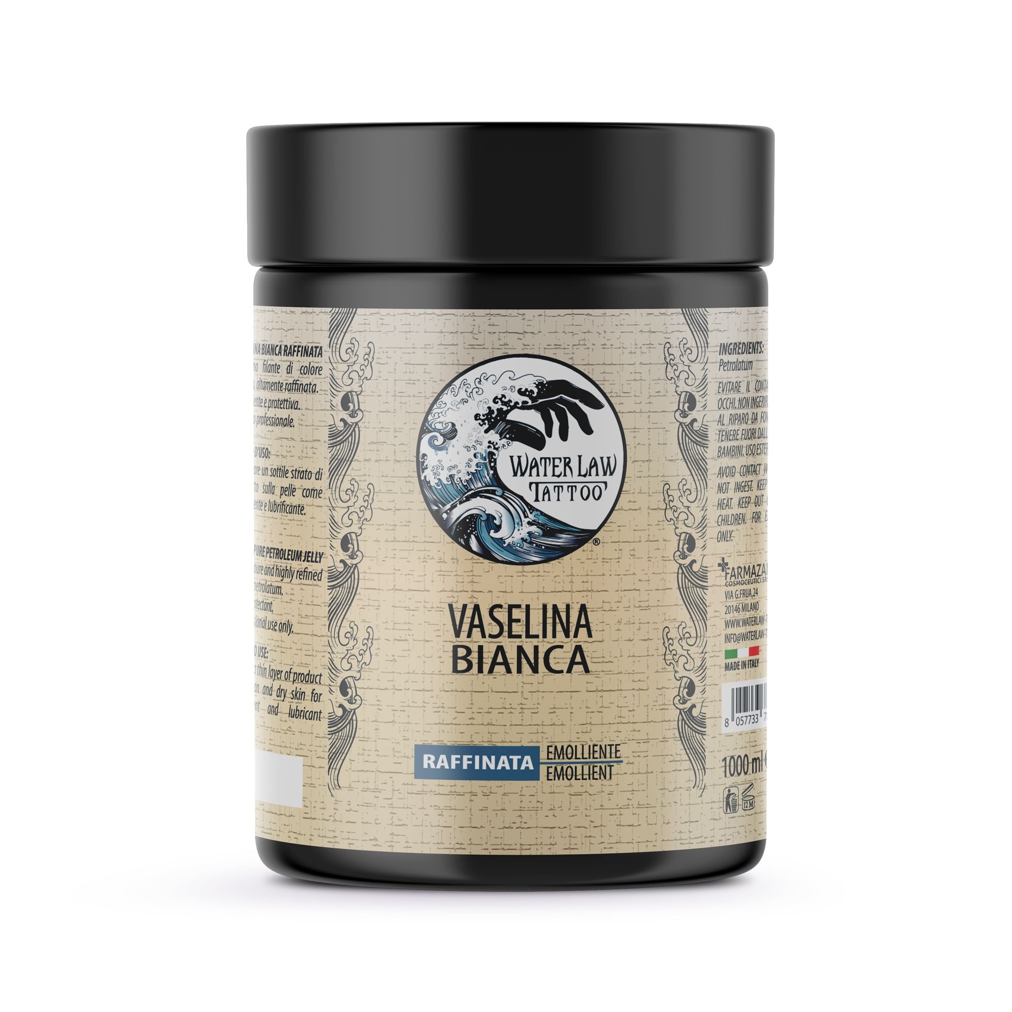 Water Law Tattoo Vaselina Bianca, filante, purissima 1000 ml