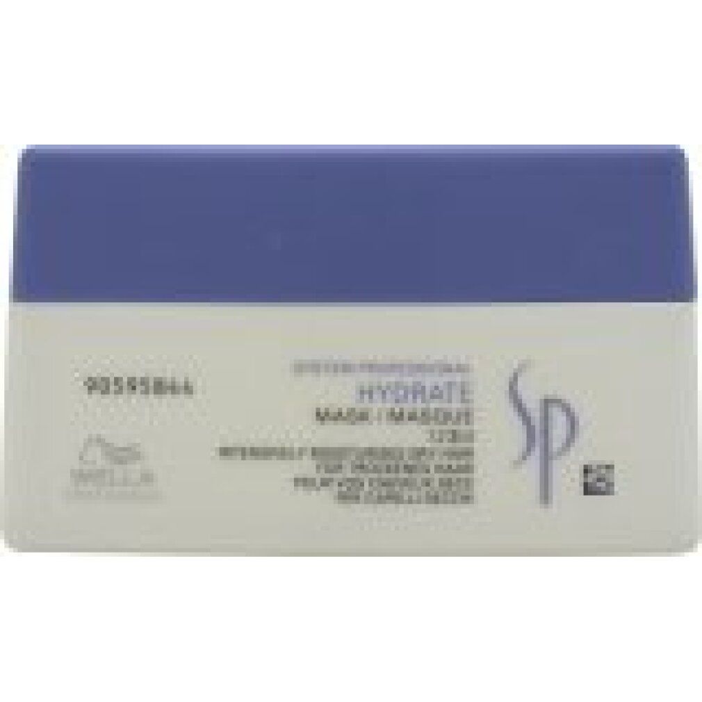 Wella System Professional Hydrate Mask, contenitore bianco con coperchio viola.