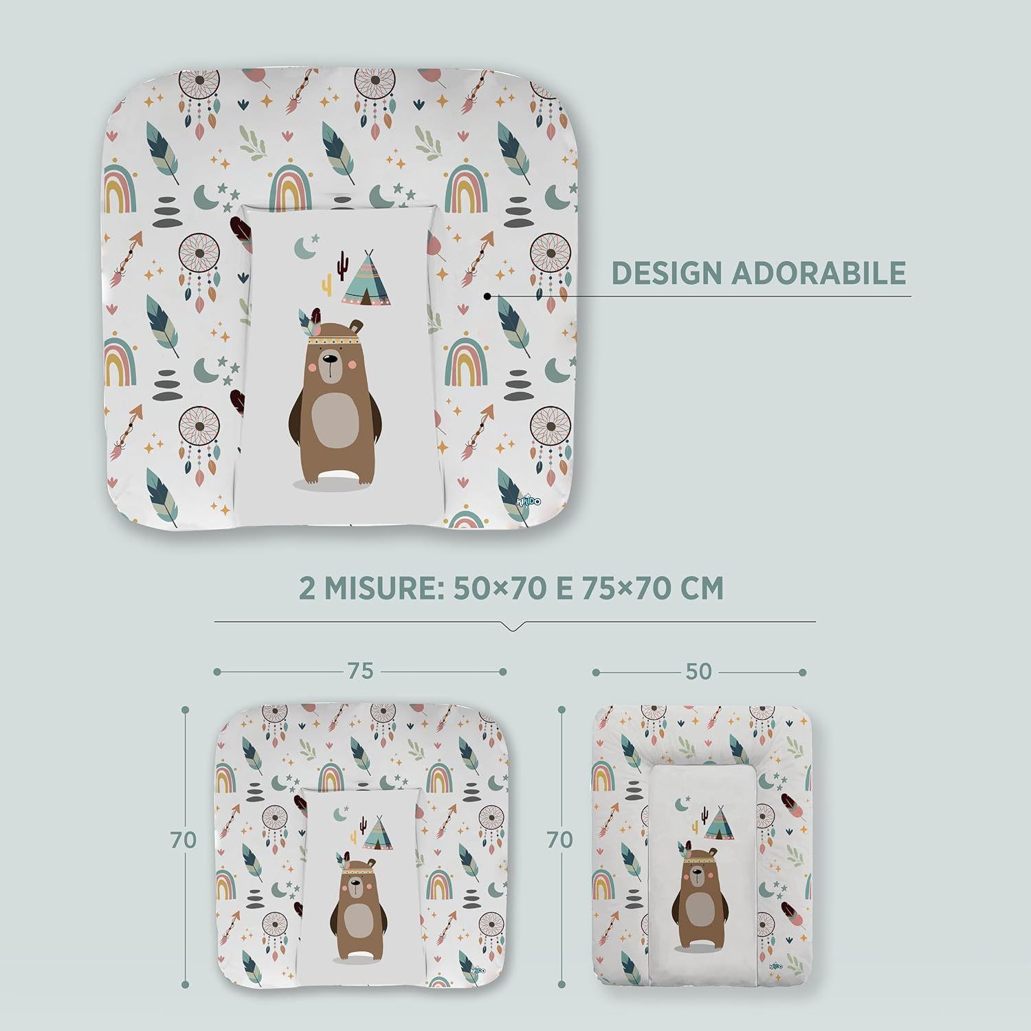 Materassino Fasciatoio Kikido 75x70, Unicorno