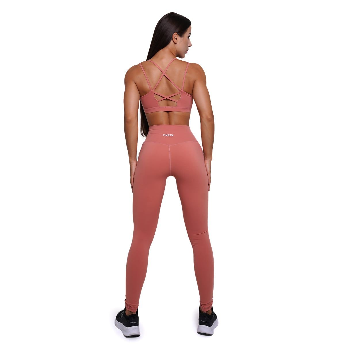 GymBeam Leggings donna FIT a vita alta in nylon elastan Salmon