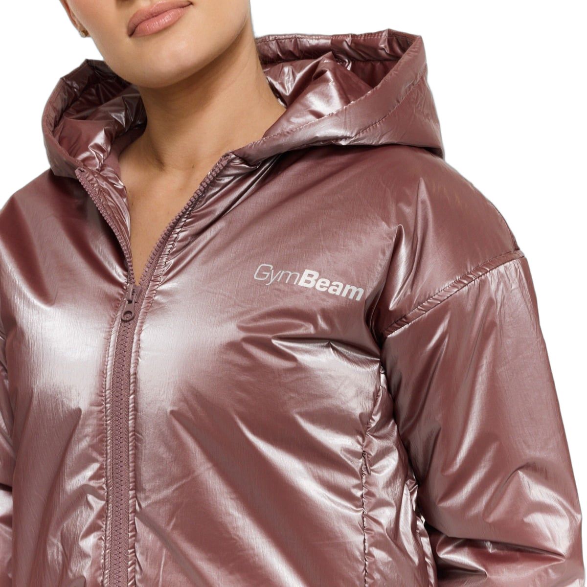 GymBeam Giacca donna oversize con zip e cappuccio Prime Haze