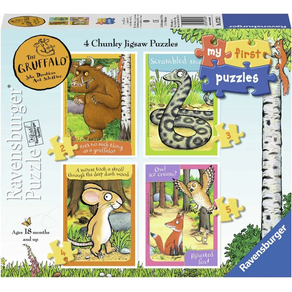 My First Puzzles: Puzzle 4 in 1 - Gruffalo