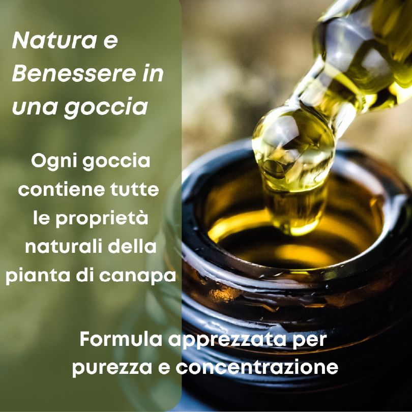 Olio CBD 10% Broad Spectrum Senza THC - Utile per Rilassamento e Sonno