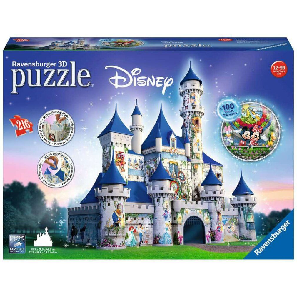 Puzzle 3D Disney Castello Disney (216 pezzi)