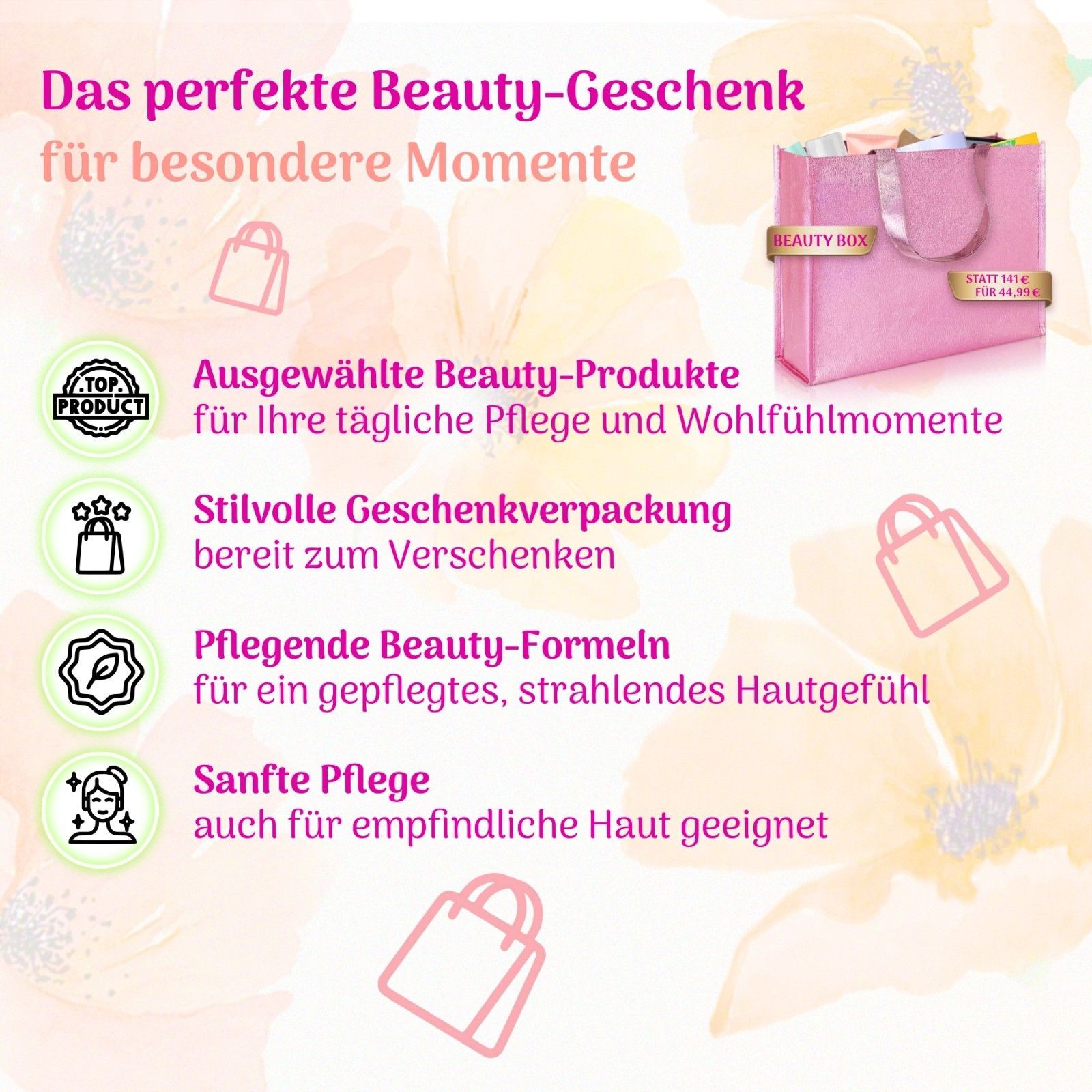 P-Beauty  Cofanetto regalo per la bellezza e la cura della pelle femminile
