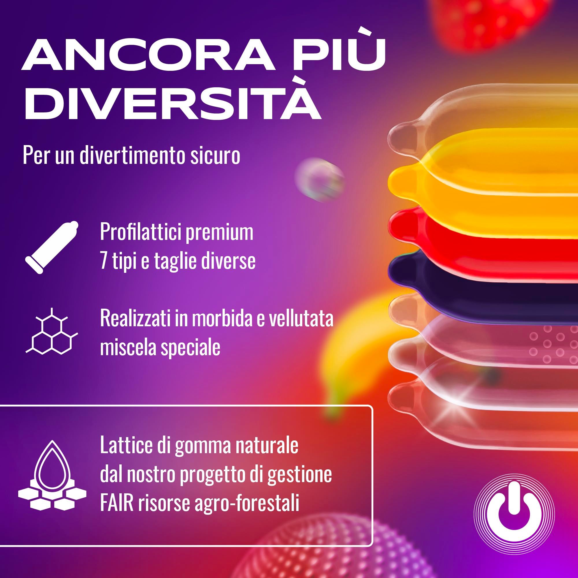 ON) Preservativi Mix 54mm