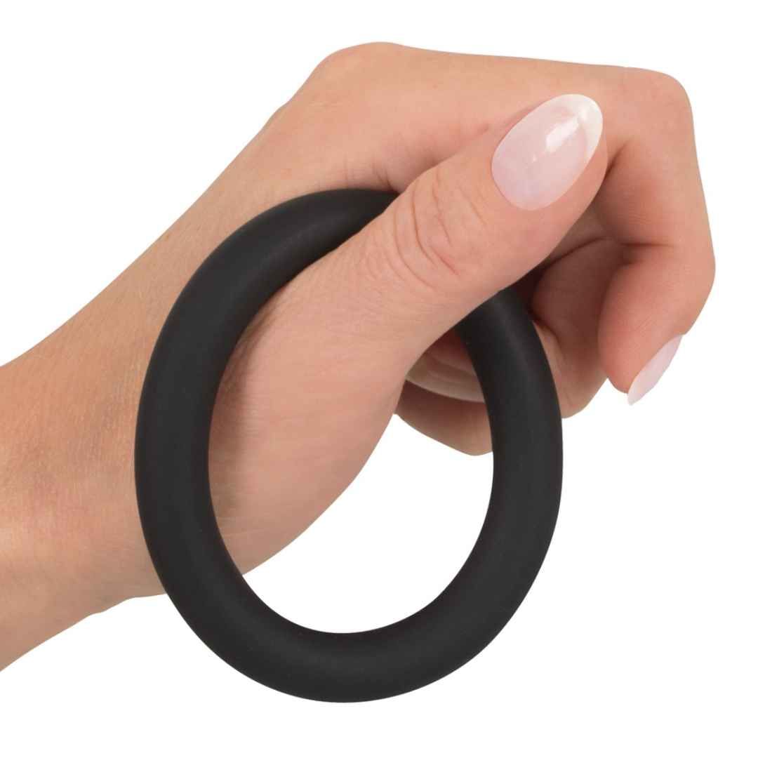 Anello per pene e testicoli in silicone liquido | Estremamente elastico |  Black Velvets 1 pz - Redcare