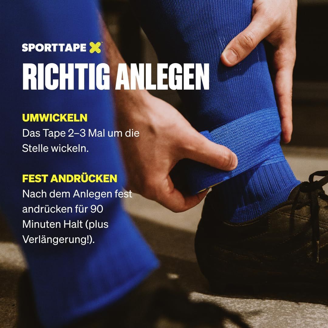 SPORTTAPE Bendaggio Autoadesivo - 5 cm x 4,5 m Blu