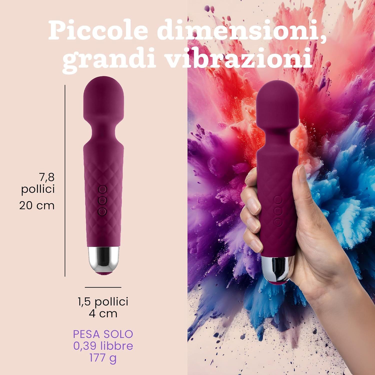 Oliver James Vibratore per donne – Silenzioso e potente, colore viola
